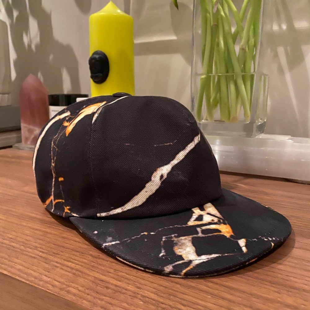 MSGM Black Marble Hunting Cap / Hat